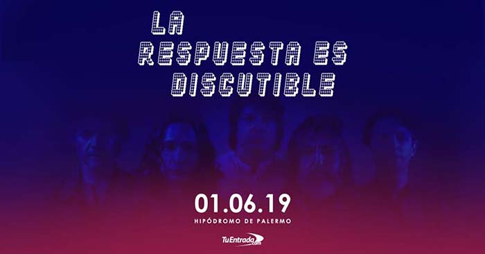 La respuesta es discutible | Babasónicos en el Hipódromo de Palermo - Sábado 1/6