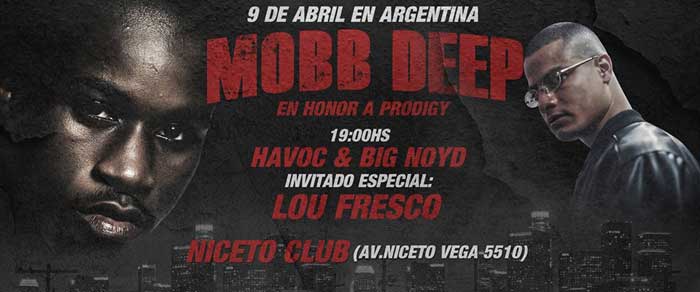 Havoc de Mobb Deep en Argentina junto a Lou Fresco | 9 de abril en Niceto Club