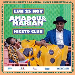 Amadou & Mariam en Niceto Club