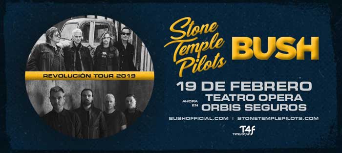 En febrero llega el Revolución Tour con Stone Temple Pilots y Bush