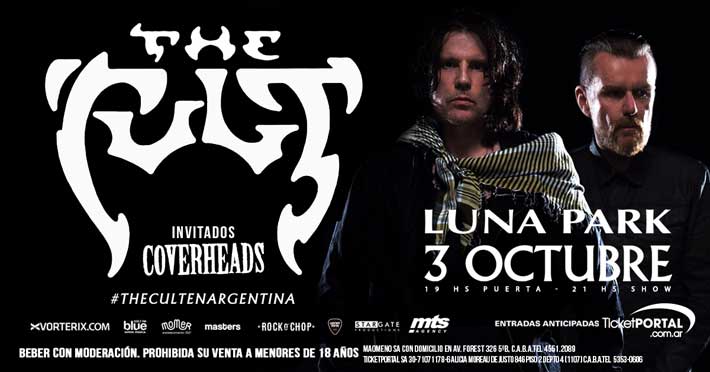 Converheads junto a The Cult en el Luna Park